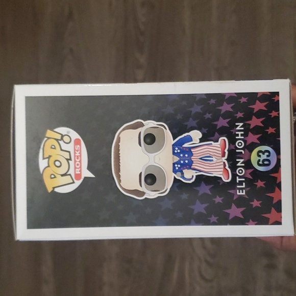 ❤️🔹️🤍 Pop Rocks Elton John Patriotic Funko Pop #63 - Picture 4 of 12